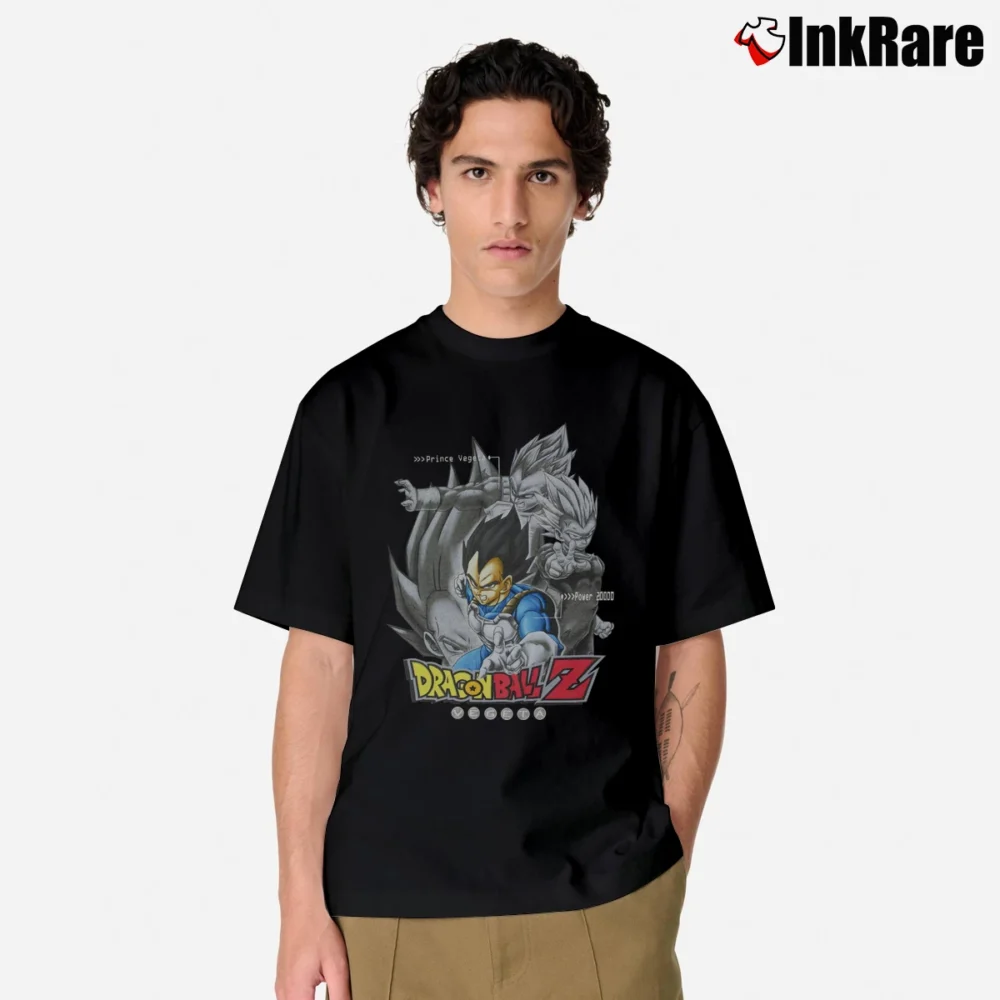 Men’s 1999 Prince Vegeta Dragon Ball Z Classic T-Shirt in black | Soft, Breathable Everyday Wear