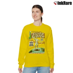 Women’s 1999 Silver Surfer Marvel Origin Universal Studios Relaxed Sweatshirt in yellow | Soft, Laid-Back Vibe