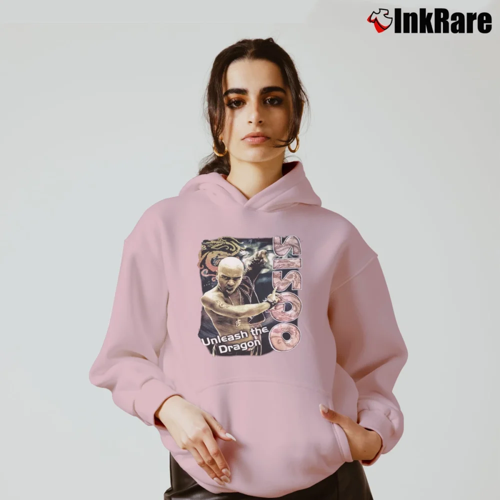 Women’s 1999 Sisqo The Thong Song Unleash The Dragon 90s Music Cozy Hoodie in light pink | Warm, Structured, Stylish