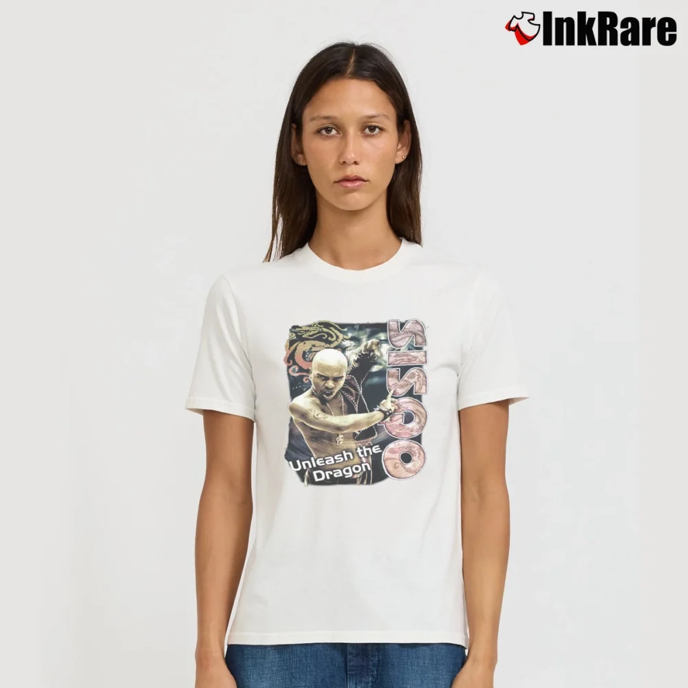 Women’s 1999 Sisqo The Thong Song Unleash The Dragon 90s Music Signature T-Shirt in white | Soft, Flattering Fit