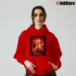 Women’s 1999 Star Wars Episode 1 Phantom Menace Promo Cozy Hoodie in red | Warm, Structured, Stylish