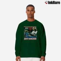 Men’s 1999 Star Wars Jeff Gordon NASCAR Graphic Long-Sleeve Shirt in forest green | Sleek, Lightweight, Year-Round Wear