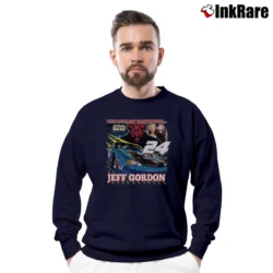 Men’s 1999 Star Wars Jeff Gordon NASCAR Graphic Crewneck Sweatshirt in navy | Cozy Fabric, Clean Style