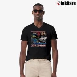 Men’s 1999 Star Wars Jeff Gordon NASCAR Graphic V-Neck Tee in black | Sharp, Breathable, Everyday Staple