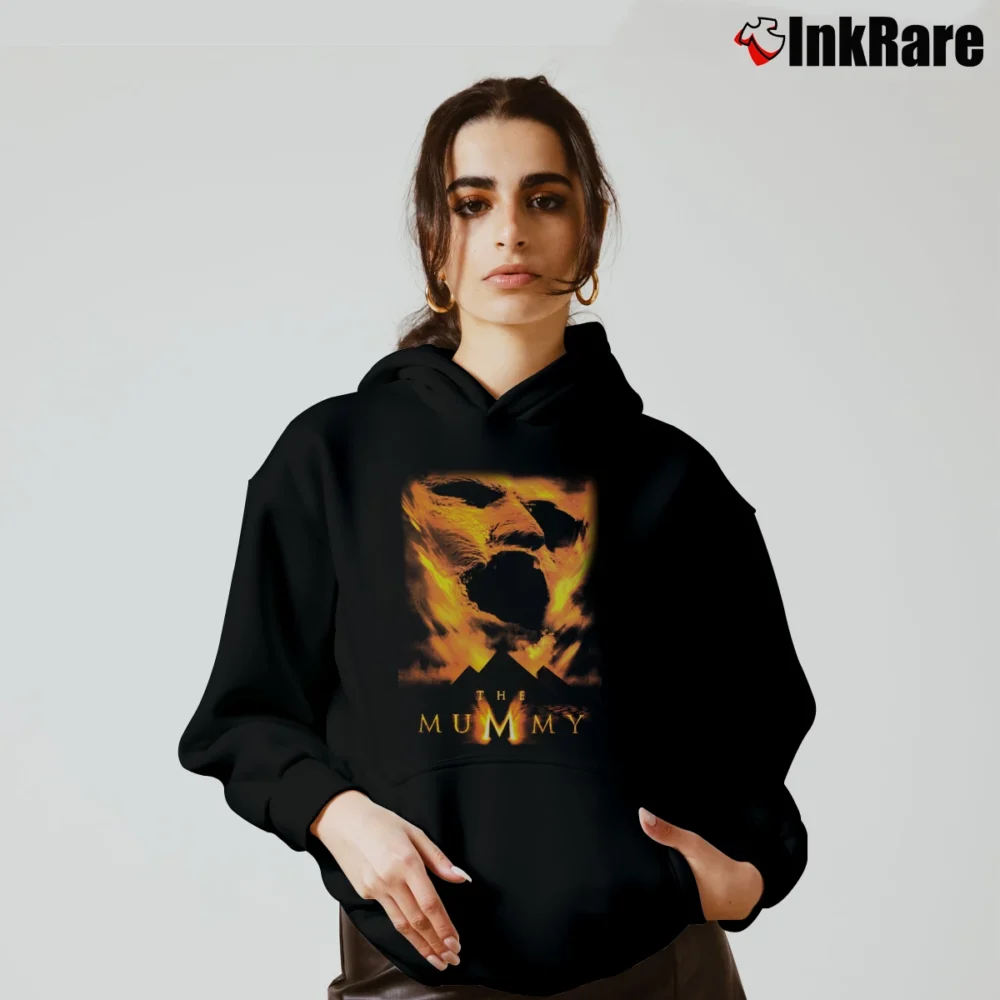 Women’s 1999 The Mummy Horror Promo Cozy Hoodie in black | Warm, Structured, Stylish