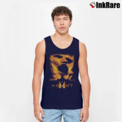 Men’s 1999 The Mummy Horror Promo Tank Top in navy | Breathable, Active-Friendly Design