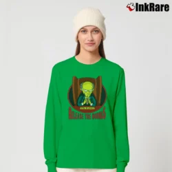 Women’s 1999 The Simpsons Mr. Burns Release the Hounds Long-Sleeve Top in irish green | Sleek, Versatile, All-Season
