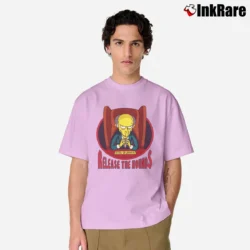 Men’s 1999 The Simpsons Mr. Burns Release the Hounds Classic T-Shirt in light pink | Soft, Breathable Everyday Wear