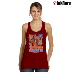 Women’s 2000 Captain Morgan For President Parody Tank Top in maroon | Lightweight, Movement-Friendly