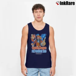 Men’s 2000 Captain Morgan For President Parody Tank Top in navy | Breathable, Active-Friendly Design
