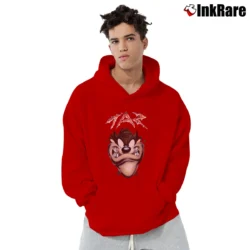 Men’s 2000 Taz Tasmanian Devil Looney Tunes Pullover Hoodie in red | Cozy, Durable, Modern Fit