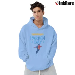 Men’s 2000s Captain Morgan Parrot Bay Rum Pullover Hoodie in light blue | Cozy, Durable, Modern Fit