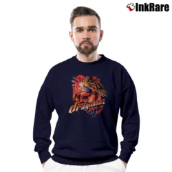 Men’s 2000s Dragonball Z Anime Graphic Crewneck Sweatshirt in navy | Cozy Fabric, Clean Style