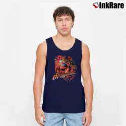 Men’s 2000s Dragonball Z Anime Graphic Tank Top in navy | Breathable, Active-Friendly Design
