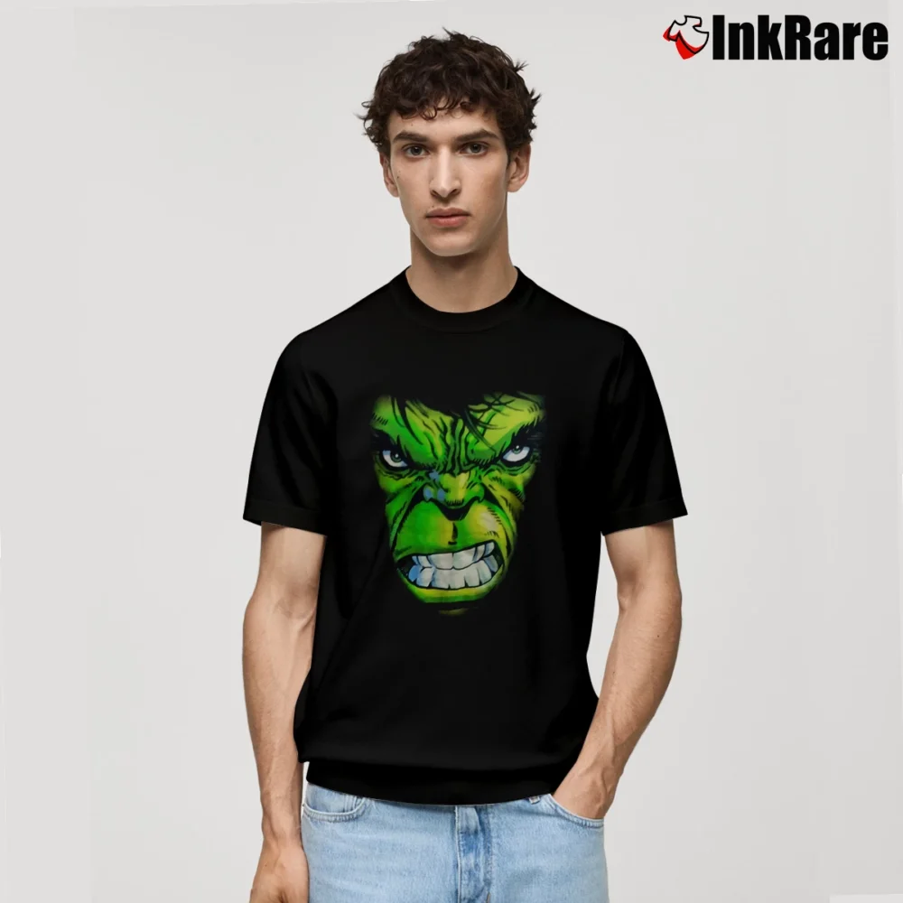 Men’s 2000s Incredible Hulk Marvel Classic Cartoon Classic T-Shirt in black | Soft, Breathable Everyday Wear