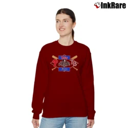 Women’s 2000s Philadelphia Phillies 2008 World Series Graphic Relaxed Sweatshirt in maroon | Soft, Laid-Back Vibe