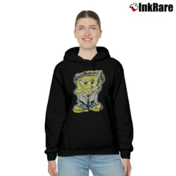 Women’s 2000s Spongebob Gangster Pants Vintage Style Cozy Hoodie in black | Warm, Structured, Stylish