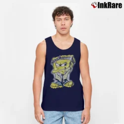 Men’s 2000s Spongebob Gangster Pants Vintage Style Tank Top in navy | Breathable, Active-Friendly Design