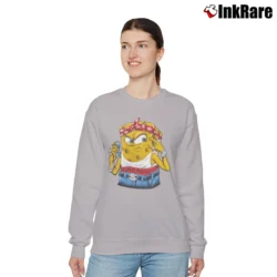 Women’s 2000s Spongebob Squarepants Rap Hip Hop Bootleg Style Relaxed Sweatshirt in sport grey | Soft, Laid-Back Vibe