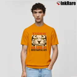 Men’s 2000s Tiger Schulmann's Mixed Martial Arts School Graphic Classic T-Shirt in orange | Soft, Breathable Everyday Wear