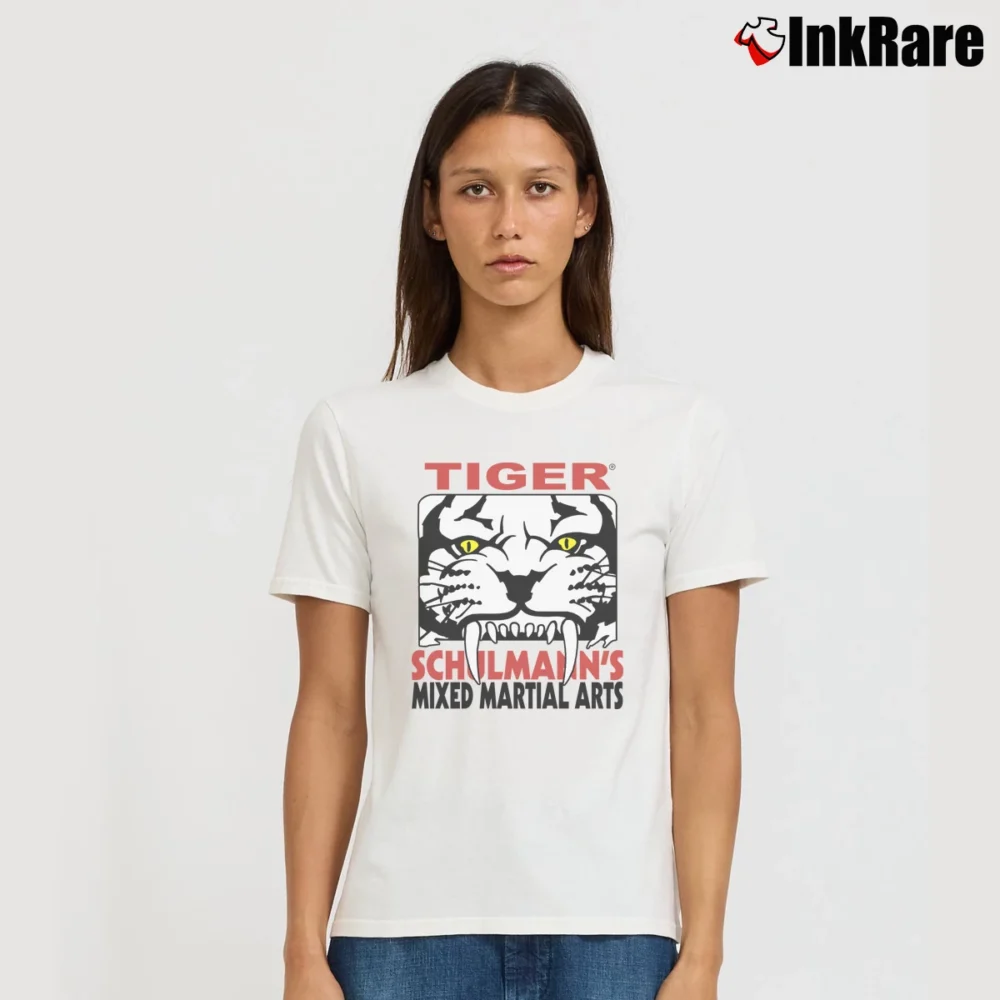 Women’s 2000s Tiger Schulmann's Mixed Martial Arts School Graphic Signature T-Shirt in white | Soft, Flattering Fit