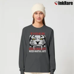 Women’s 2000s Tiger Schulmann's Mixed Martial Arts School Long-Sleeve Top in charcoal | Sleek, Versatile, All-Season