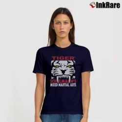 Women’s 2000s Tiger Schulmann's Mixed Martial Arts School Signature T-Shirt in navy | Soft, Flattering Fit