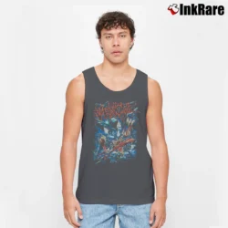 Men’s 2000s Venom Carnage Marvel Graphic Tank Top in charcoal | Breathable, Active-Friendly Design