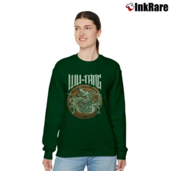 Women’s 2000s Wu Tang Clan Dragon Graphic Relaxed Sweatshirt in forest green | Soft, Laid-Back Vibe