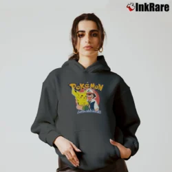 Women’s 2001 Ash And Pikachu Nintendo Pokemon Cozy Hoodie in charcoal | Warm, Structured, Stylish