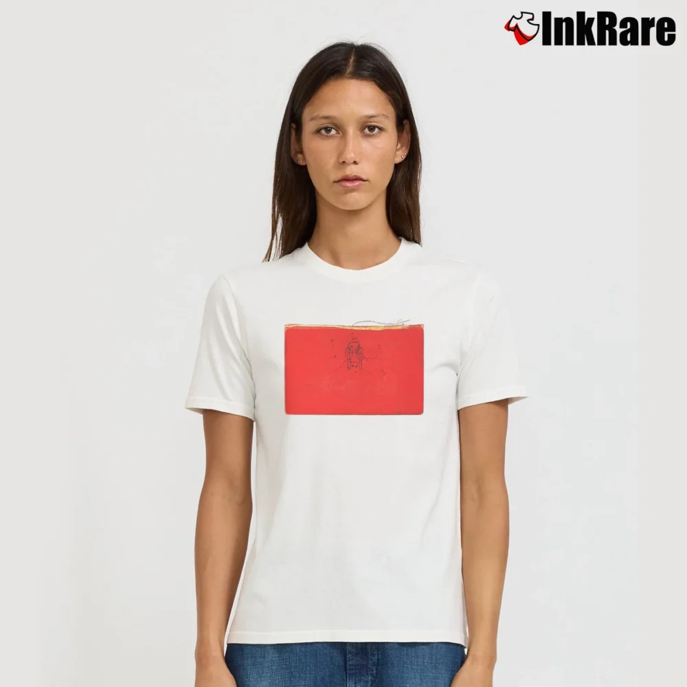 Women’s 2001 Radiohead Amnesiac Album Signature T-Shirt in white | Soft, Flattering Fit