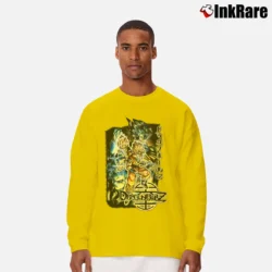 Men’s 2002 Dragon Ball Z Goku Vegeta Vintage Long-Sleeve Shirt in yellow | Sleek, Lightweight, Year-Round Wear