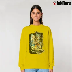 Women’s 2002 Dragon Ball Z Goku Vegeta Vintage Relaxed Sweatshirt in yellow | Soft, Laid-Back Vibe