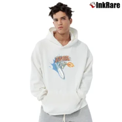 Men’s 2002 Silver Surfer Marvel Comics Superhero Pullover Hoodie in white | Cozy, Durable, Modern Fit