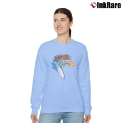 Women’s 2002 Silver Surfer Marvel Comics Superhero Relaxed Sweatshirt in light blue | Soft, Laid-Back Vibe