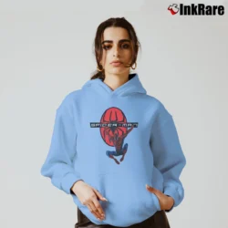 Women’s 2002 Spiderman Marvel Comics Movie Cozy Hoodie in light blue | Warm, Structured, Stylish