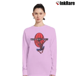 Women’s 2002 Spiderman Marvel Comics Movie Long-Sleeve Top in light pink | Sleek, Versatile, All-Season