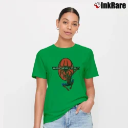 Women’s 2002 Spiderman Marvel Comics Movie Signature T-Shirt in irish green | Soft, Flattering Fit
