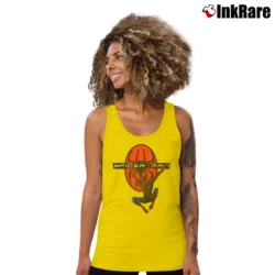 Women’s 2002 Spiderman Marvel Comics Movie Tank Top in yellow | Lightweight, Movement-Friendly