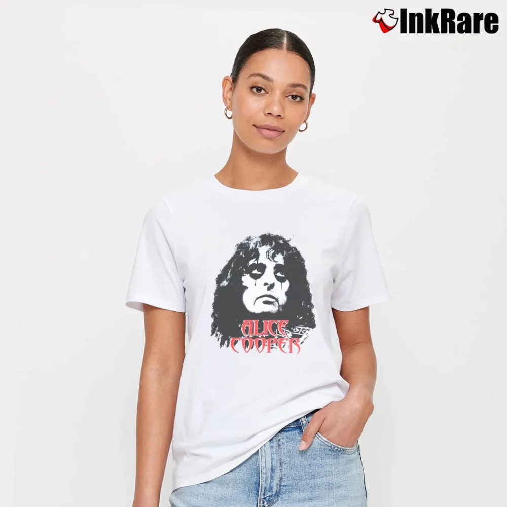 Women’s 2004 Alice Cooper Concert Tour Graphic Signature T-Shirt in white | Soft, Flattering Fit
