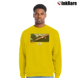 Men’s 2004 Star Wars Trilogy Darth Vader Promo Crewneck Sweatshirt in yellow | Cozy Fabric, Clean Style