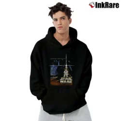 Men’s 2004 Star Wars Weekends R2D2 C3PO Disney World Pullover Hoodie in black | Cozy, Durable, Modern Fit