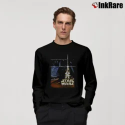 Men’s 2004 Star Wars Weekends R2D2 C3PO Disney World Long-Sleeve Shirt in black | Sleek, Lightweight, Year-Round Wear