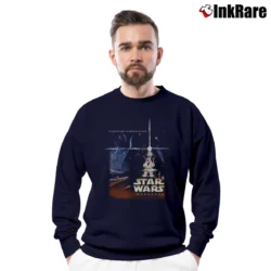Men’s 2004 Star Wars Weekends R2D2 C3PO Disney World Crewneck Sweatshirt in navy | Cozy Fabric, Clean Style