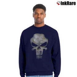 Men’s 2004 The Punisher Marvel Comics Black Graphic Crewneck Sweatshirt in navy | Cozy Fabric, Clean Style