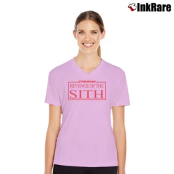 Women’s 2005 Star Wars Revenge Of The Sith Episode III V-Neck Tee in light pink | Chic Neckline, Soft Texture