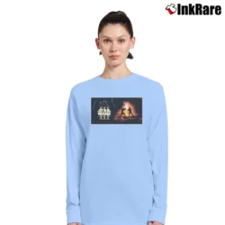 Women’s 2005 Star Wars Revenge Of The Sith Rare Promo Long-Sleeve Top in light blue | Sleek, Versatile, All-Season
