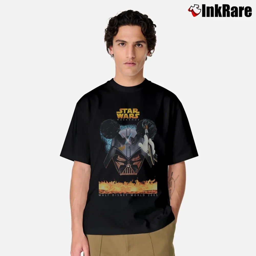 Men’s 2005 Star Wars Weekends Darth Vader Walt Disney Classic T-Shirt in black | Soft, Breathable Everyday Wear
