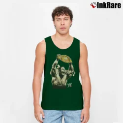 Men’s 2006 WWE Champion John Cena Belt Tank Top in forest green | Breathable, Active-Friendly Design