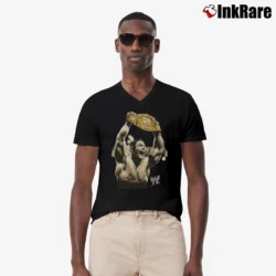 Men’s 2006 WWE Champion John Cena Belt V-Neck Tee in black | Sharp, Breathable, Everyday Staple